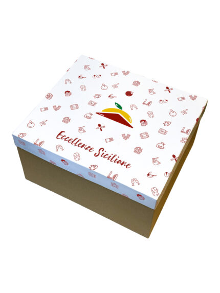 Cofanetto regalo Natalizio Dolce sicilia con biscotti e vassoio - Mobilia  Store Home & Favours