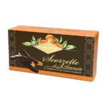 Scorzette d'Arancia candite con cioccolato fondente